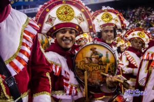 Integrantes da Bateria da Escola de Samba Colorado do Brás (Foto: Dayse Pacífico / Sintonia de Bambas)